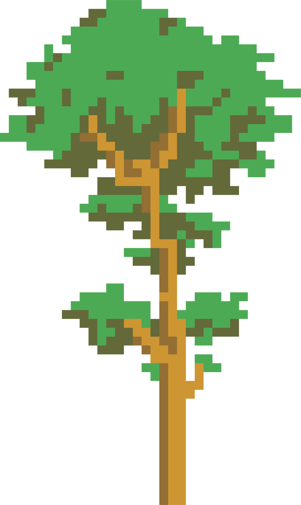 pixel art tree